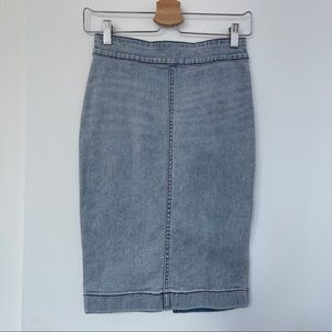 Aritzia Wilfred Free Denim Pencil Skirt